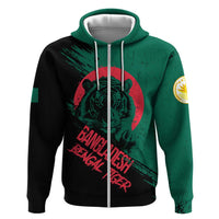 Bangladesh Bengal Tiger Hoodie with National Flag and Emblem Design