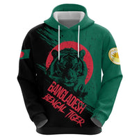 Bangladesh Bengal Tiger Hoodie with National Flag and Emblem Design