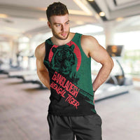 Bangladesh Bengal Tiger Men Tank Top with National Flag and Emblem Design