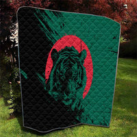 Bangladesh Bengal Tiger Quilt with National Flag and Emblem Design