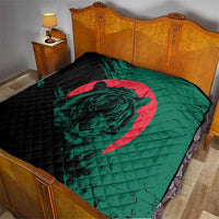 Bangladesh Bengal Tiger Quilt with National Flag and Emblem Design