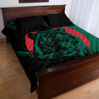 Bangladesh Bengal Tiger Quilt Bed Set with National Flag and Emblem Design