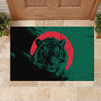 Bangladesh Bengal Tiger Rubber Doormat with National Flag and Emblem Design