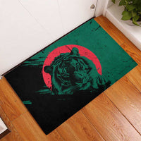 Bangladesh Bengal Tiger Rubber Doormat with National Flag and Emblem Design