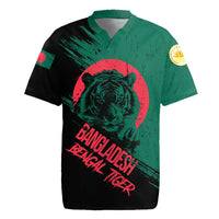 Bangladesh Bengal Tiger Rugby Jersey with National Flag and Emblem Design