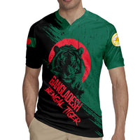 Bangladesh Bengal Tiger Rugby Jersey with National Flag and Emblem Design