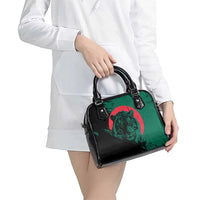 Bangladesh Bengal Tiger Shoulder Handbag with National Flag and Emblem Design