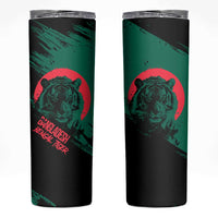 Bangladesh Bengal Tiger Skinny Tumbler with National Flag and Emblem Design