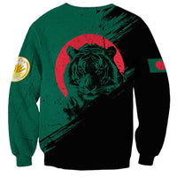 Bangladesh Bengal Tiger Sweatshirt with National Flag and Emblem Design