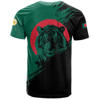 Bangladesh Bengal Tiger T Shirt with National Flag and Emblem Design