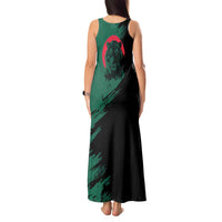 Bangladesh Bengal Tiger Tank Maxi Dress with National Flag and Emblem Design