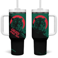Bangladesh Bengal Tiger Tumbler With Handle with National Flag and Emblem Design
