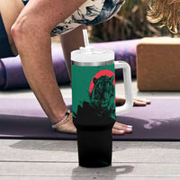 Bangladesh Bengal Tiger Tumbler With Handle with National Flag and Emblem Design