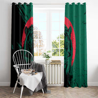 Bangladesh Bengal Tiger Window Curtain with National Flag and Emblem Design