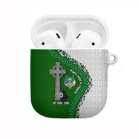 Ancient Order Of Hibernians AirPods Case Celtic Cross Irish American Flag Heritage