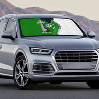 Ancient Order Of Hibernians Auto Sun Shade Celtic Cross Irish American Flag Heritage