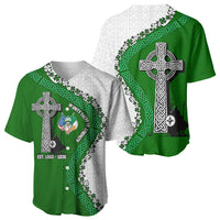 Ancient Order Of Hibernians Baseball Jersey Celtic Cross Irish American Flag Heritage