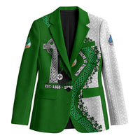 Ancient Order Of Hibernians Blazer Celtic Cross Irish American Flag Heritage