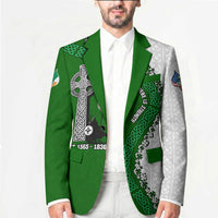 Ancient Order Of Hibernians Blazer Celtic Cross Irish American Flag Heritage