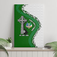 Ancient Order Of Hibernians Canvas Wall Art Celtic Cross Irish American Flag Heritage