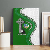 Ancient Order Of Hibernians Canvas Wall Art Celtic Cross Irish American Flag Heritage