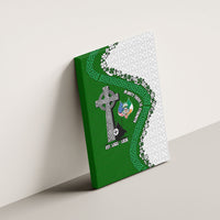 Ancient Order Of Hibernians Canvas Wall Art Celtic Cross Irish American Flag Heritage