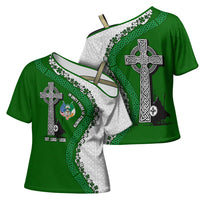 Ancient Order Of Hibernians Cross Shoulder Shirt Celtic Cross Irish American Flag Heritage