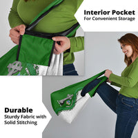 Ancient Order Of Hibernians Grocery Bag Celtic Cross Irish American Flag Heritage