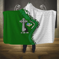 Ancient Order Of Hibernians Hooded Blanket Celtic Cross Irish American Flag Heritage