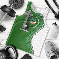 Ancient Order Of Hibernians Men Tank Top Celtic Cross Irish American Flag Heritage