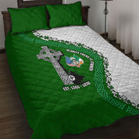 Ancient Order Of Hibernians Quilt Bed Set Celtic Cross Irish American Flag Heritage