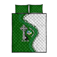Ancient Order Of Hibernians Quilt Bed Set Celtic Cross Irish American Flag Heritage