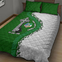 Ancient Order Of Hibernians Quilt Bed Set Celtic Cross Irish American Flag Heritage