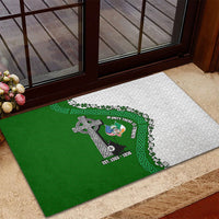 Ancient Order Of Hibernians Rubber Doormat Celtic Cross Irish American Flag Heritage