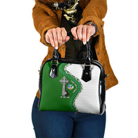 Ancient Order Of Hibernians Shoulder Handbag Celtic Cross Irish American Flag Heritage