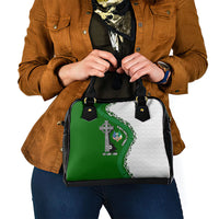 Ancient Order Of Hibernians Shoulder Handbag Celtic Cross Irish American Flag Heritage