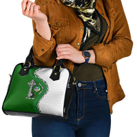 Ancient Order Of Hibernians Shoulder Handbag Celtic Cross Irish American Flag Heritage