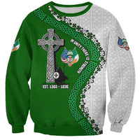 Ancient Order Of Hibernians Sweatshirt Celtic Cross Irish American Flag Heritage