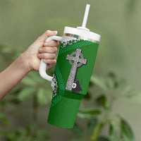 Ancient Order Of Hibernians Tumbler With Handle Celtic Cross Irish American Flag Heritage