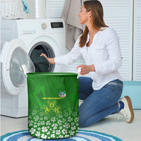Ancient Order Of Hibernians Laundry Basket Irish Celtic Knotwork - Shamrock Harp