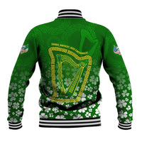 Ancient Order Of Hibernians Baseball Jacket Irish Celtic Knotwork - Shamrock Harp