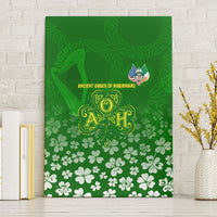 Ancient Order Of Hibernians Canvas Wall Art Irish Celtic Knotwork - Shamrock Harp