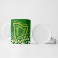 Ancient Order Of Hibernians Ceramic Mug Irish Celtic Knotwork - Shamrock Harp