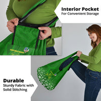Ancient Order Of Hibernians Grocery Bag Irish Celtic Knotwork - Shamrock Harp