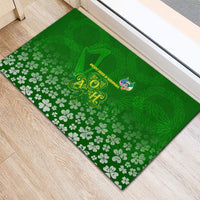 Ancient Order Of Hibernians Rubber Doormat Irish Celtic Knotwork - Shamrock Harp