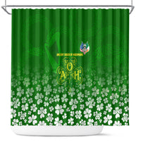 Ancient Order Of Hibernians Shower Curtain Irish Celtic Knotwork - Shamrock Harp
