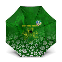 Ancient Order Of Hibernians Umbrella Irish Celtic Knotwork - Shamrock Harp