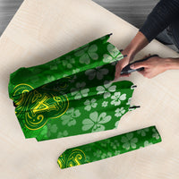 Ancient Order Of Hibernians Umbrella Irish Celtic Knotwork - Shamrock Harp