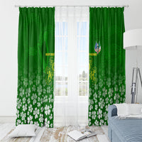 Ancient Order Of Hibernians Window Curtain Irish Celtic Knotwork - Shamrock Harp