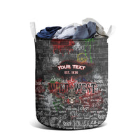 Personalized Wild West Borderlands Laundry Basket Urban Street Graffiti Art Skull Scorpion Symbols